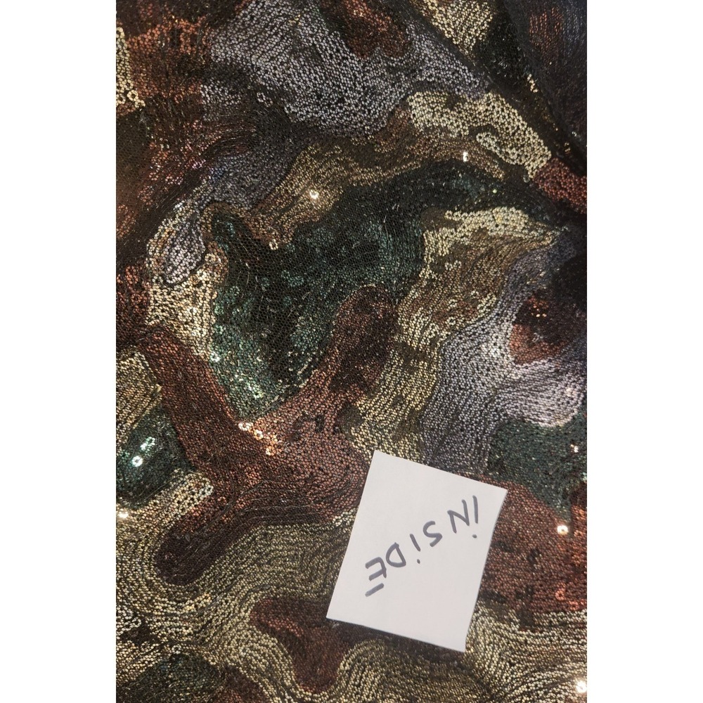 Party Sequin Joggers Camo Fairy Elf SEXY Punk Pants Green y2k 28 29 Christmas - Picture 8 of 8